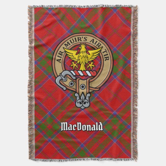 Manta Escudo de armas del Clan MacDonald de Keppoch sobr (Frente vertical)