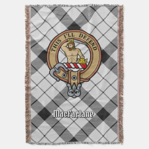 Manta Escudo de armas del Clan MacFarlane sobre tartán n