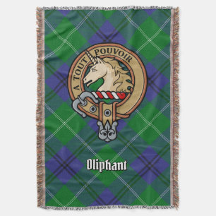 Manta Escudo de armas del Clan Oliphant sobre Tartán