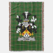 Escudo de armas irlandés Fyan o Faghan Cresta de l