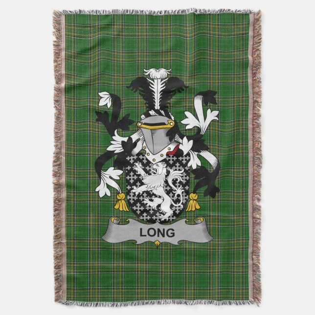 Manta Escudo de armas largo o largo de Irlanda Crest Ire (Frente vertical)