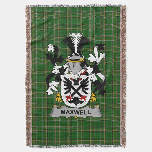 Manta Escudo de armas Maxwell irlandés Crest Irlanda I (Frente vertical)
