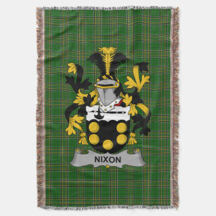 Manta Escudo de armas Nixon irlandés Crest Irlanda