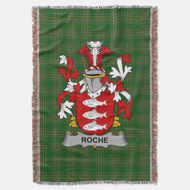 Manta Escudo de armas roche irlandés Crest Ireland Iri (Frente vertical)