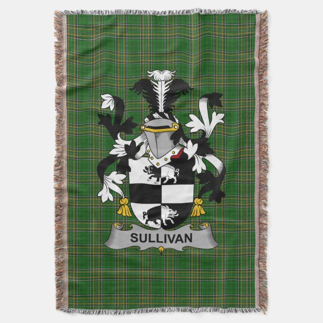 Manta Escudo de armas: Sullivan irlandés o O_Sullivan (B (Frente vertical)