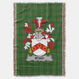 Manta Escudo de bonos irlandés de armas familia Crest Ir