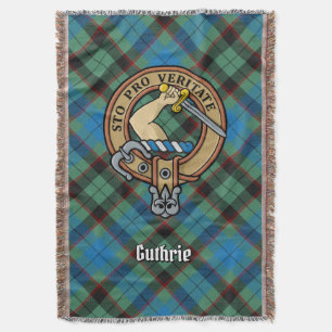 Manta Escudo de Clan Guthrie sobre Tartán