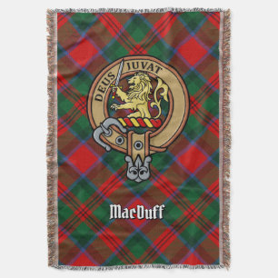 Manta Escudo de Clan MacDuff sobre Tartán