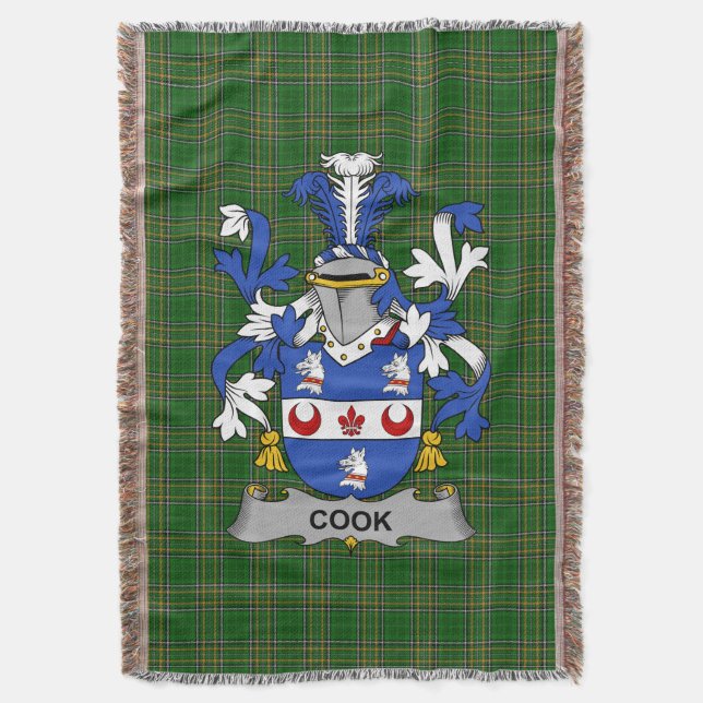 Manta Escudo de Coco Irlandés de Armas Crest Irlanda (Frente vertical)