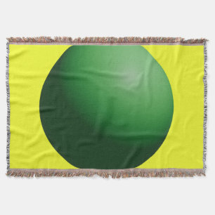 Manta Esfera Verde sobre Amarillo
