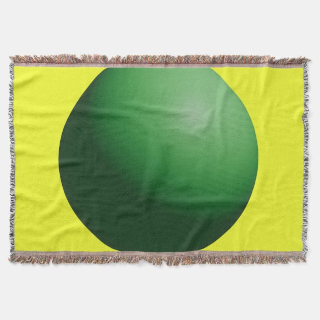 Manta Esfera Verde sobre Amarillo (Anverso)