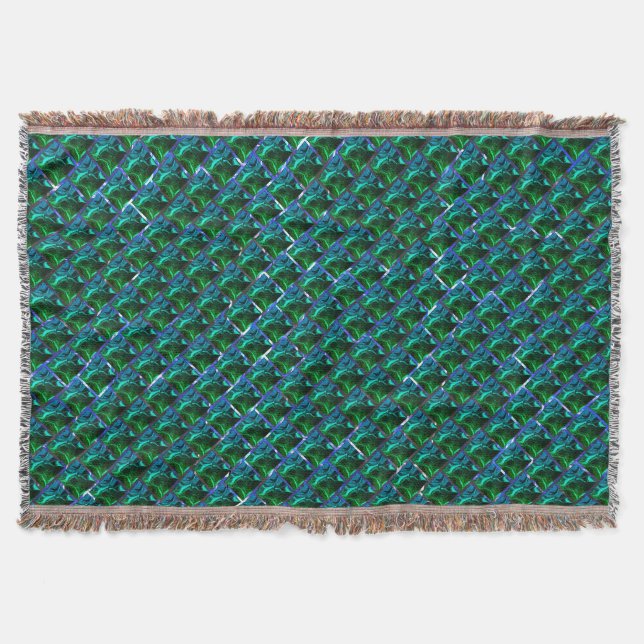 Manta Esmeralda verde y curvas, bajo rejilla de níquel (Anverso)