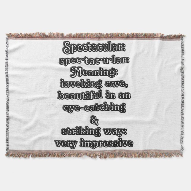 Manta Espectacular: especificación de definición・tac・u・l (Anverso)