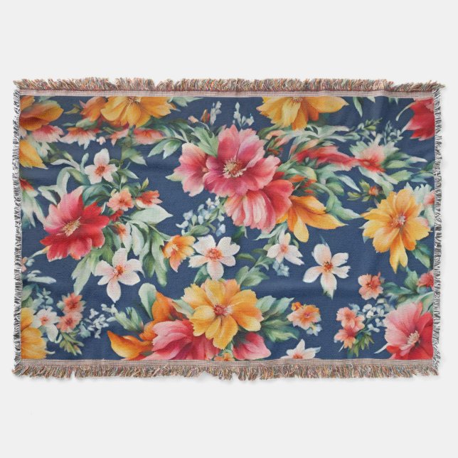 Manta Espectáculo floral brillante de verano en Italia (Anverso)