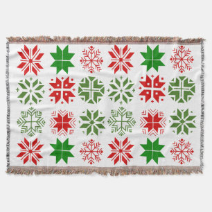 Manta Espectáculos de nieve escandinavos Throw Blanket