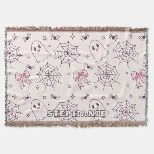 Manta Espectador de Halloween y patrón de Spiderweb