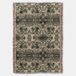 Manta Espejo con un aspecto aterciopelado, clásico beige