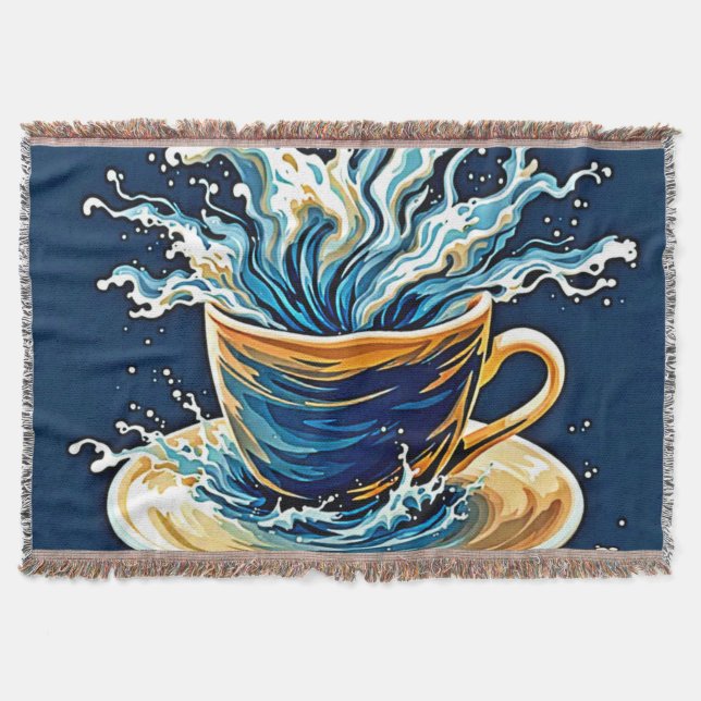 Manta Esplash de café oceánico (Anverso)