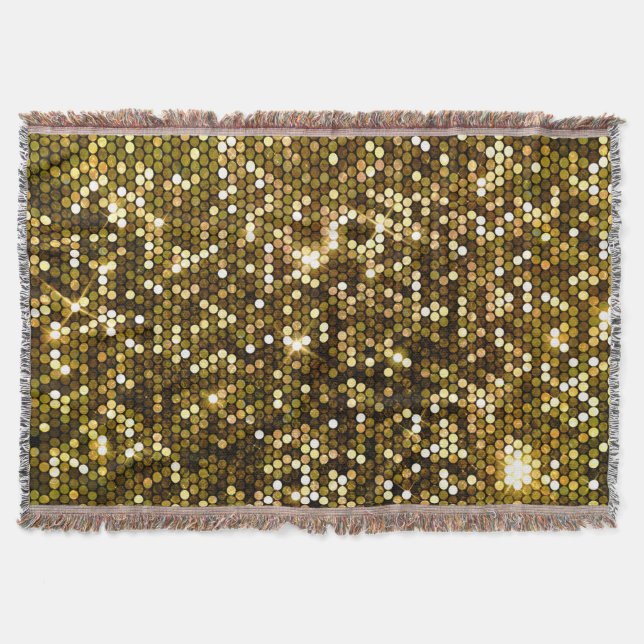 Manta Espuma de oro: fondo brillante. (Anverso)