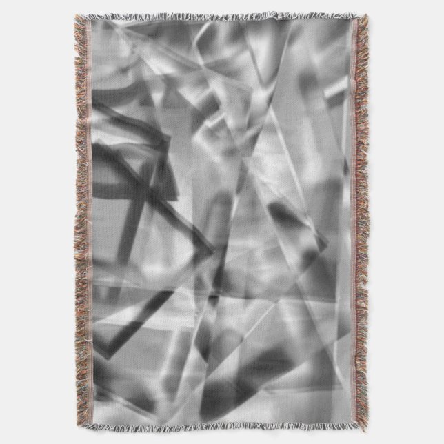 Manta Esquina de piezas cuadradas de acrílico, de gris a (Frente vertical)