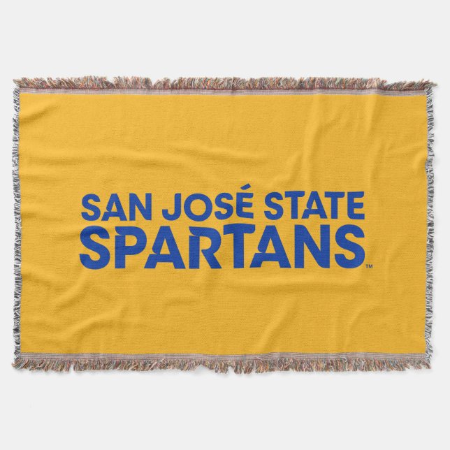 Manta Estado Spartans Wordmark de San Jose (Anverso)