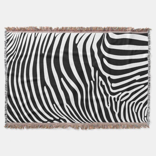 Manta Estampado animal zebra (Anverso)