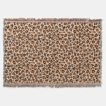 Estampado de leopardo naranja y marrón