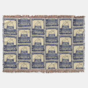 Manta estampilla palestina antigua 1920_ folclore palest