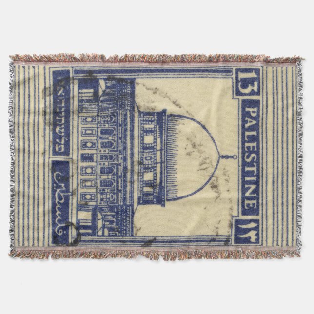 Manta estampilla palestina antigua 1920_ folclore palest (Anverso)