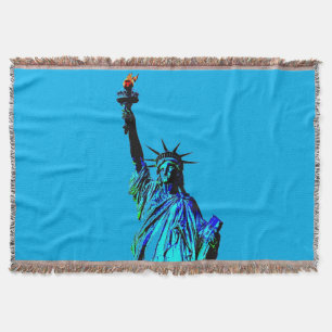 Manta Estatua azul de la Dama de la Libertad