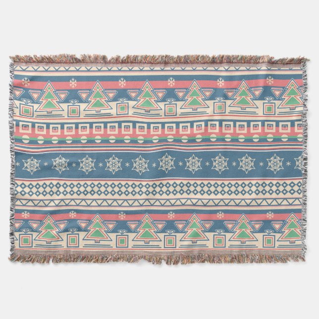 Manta Estilo azteca de árbol de Navidad - Fiesta única (Anverso)