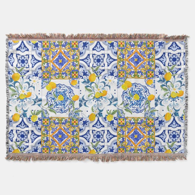 Manta Estilo siciliano, arte de verano   (Anverso)