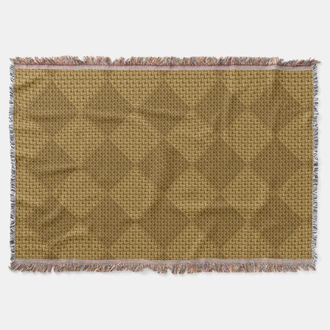 MANTA ESTILO WOVEN DE VINTAJE DE ARTE DIVIDIDO (Anverso)