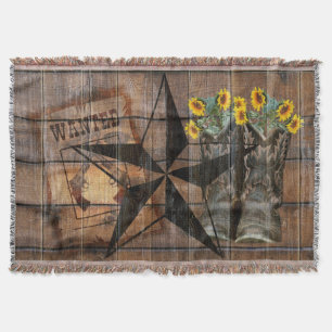 Manta Estrella ruidosa de Texas Occidental Boots de Cowb