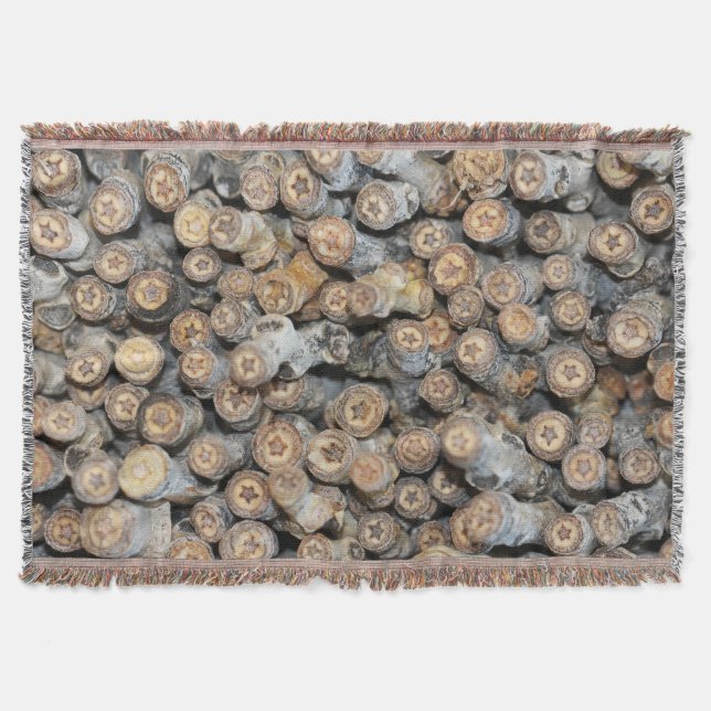 Manta Estrellas a lo largo de los árboles de madera de a (Anverso)