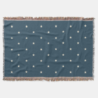 Manta Estrellas Patrióticas Vintage Azul Marino Canton 