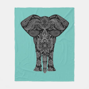 Manta exótica del elefante