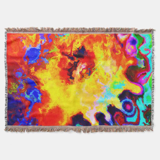 Manta Explosión de patrón colorido (Anverso)