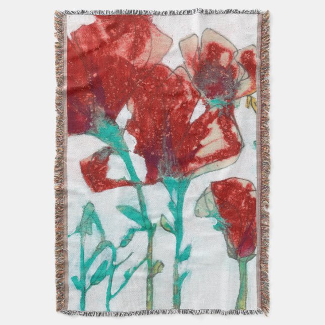 Manta Expresión de flor II (Frente vertical)