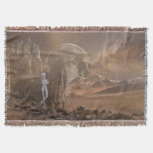 Manta extranjera del tiro