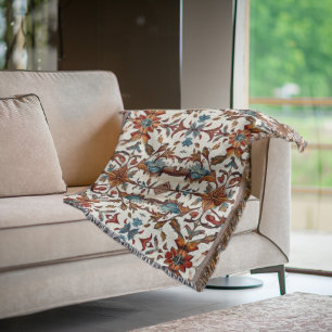 Manta Fabuloso Fall and Blue Throw Blanket