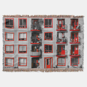 Manta Fachada Roja Zuidoost Balcony Building Photography