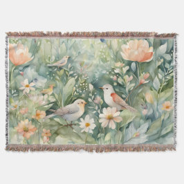 Manta Fairy garden Throw Blanket