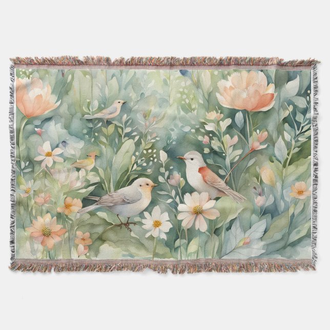 Manta Fairy garden Throw Blanket (Anverso)