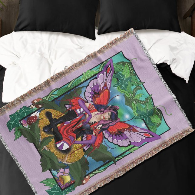 Manta Fairy Purple Red Mushroom Gothic (Subido por el creador)