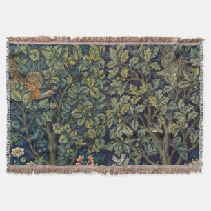 Manta Faisán pájaro árbol bosque William Morris