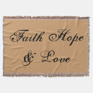 Manta Faith Hope Love Winter Peace Fiesta Shower Office