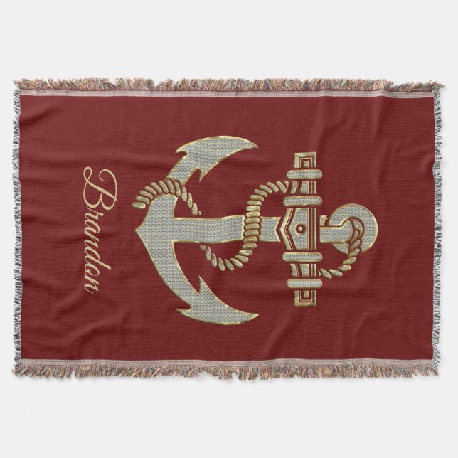 Manta Faja de anclaje de barco acuático de tono plateado (Anverso)