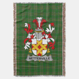 Manta Fam irlandesa Netterville o Netterfield Coat of Ar