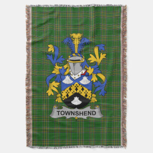 Manta Familia irlandesa Townshend o Townsend Coat of Arm